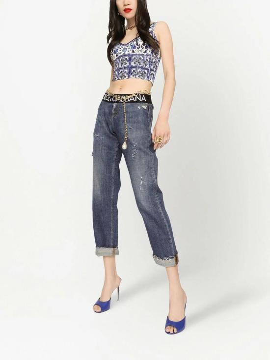 25SS 돌체앤가바나 민소매 티셔츠 F7W98T HPAB8 HA3TN - DOLCE & GABBANA