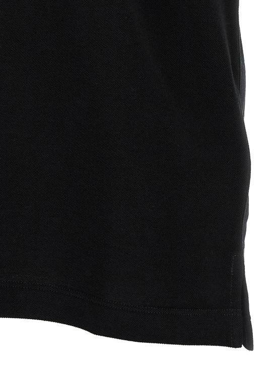 25SS 펜디 폴로 티셔츠 Ff 메탈릭 로고 셔츠 폴로 블랙 - FENDI
