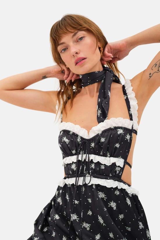  포러브앤레몬스 미디 스커트 CD3145 FA23 BLACK - FOR LOVE & LEMONS