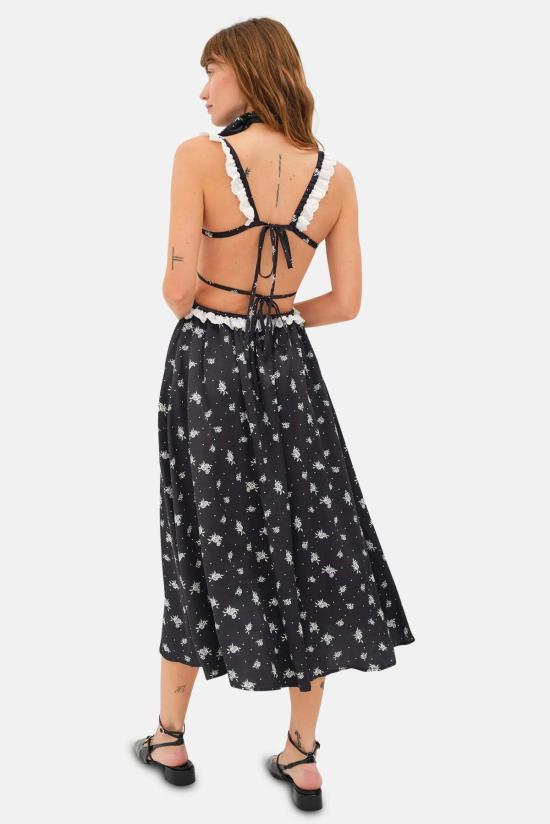  포러브앤레몬스 미디 스커트 CD3145 FA23 BLACK - FOR LOVE & LEMONS