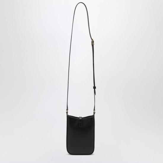 25SS 생로랑 르 5 A 7 미니 버티컬 샤이니 레더백 7352142R20W 1000 BLACK - SAINT LAURENT