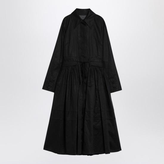 25SS 질샌더 미디 원피스 J02CT0440J45014 001 BLACK