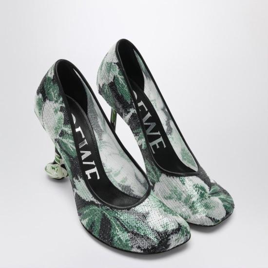 25SS 로에베 힐/펌프스 LLSTS01X19PL 5728 BLACK