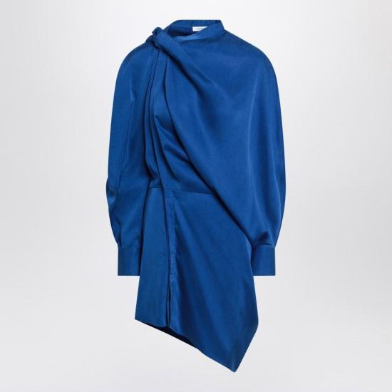 25SS 살바토레 페라가모 미디 원피스 0782804VI BL BLUE