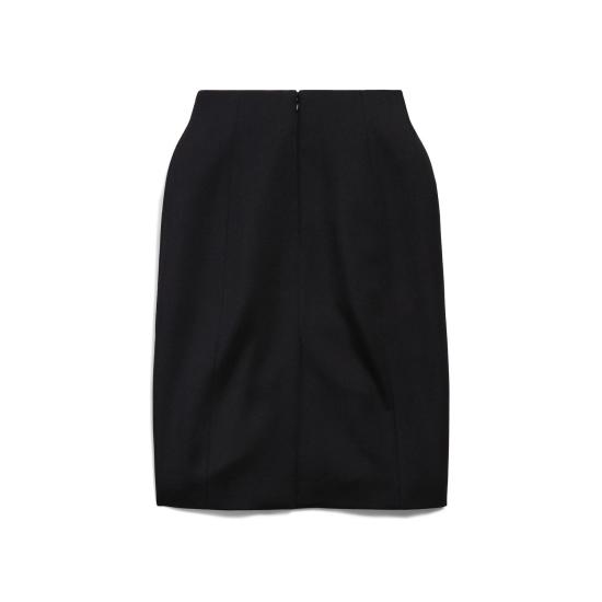 25SS 발렌시아가 미디 스커트 814083TPT24 1000 BLACK - BALENCIAGA