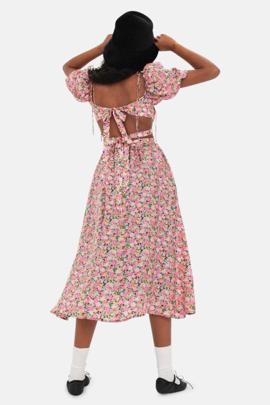  포러브앤레몬스 숏 원피스 For Love And Lemons 이사도라 미디 드레스 멀티 - FOR LOVE & LEMONS