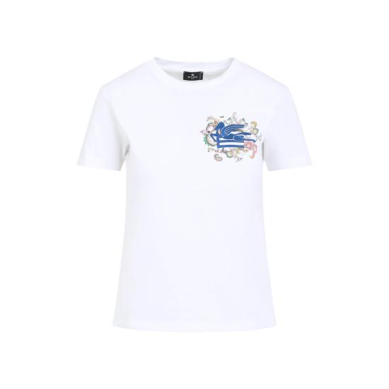 25SS 에트로 반팔 티셔츠 WRMA0006AK788 W0111 WHITE