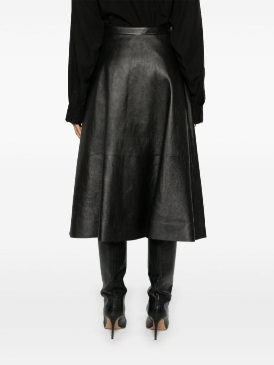 25SS 발렌시아가 미디 스커트 816648TRS12 1000 BLACK - BALENCIAGA