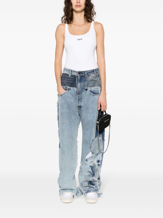 25SS 오프화이트 민소매 티셔츠 OWAD072C99JER002 0110 WHITE - OFF WHITE