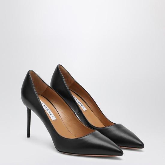 24FW 아쿠아주라 힐/펌프스 PURMIDP1NAP 000 BLACK - AQUAZZURA