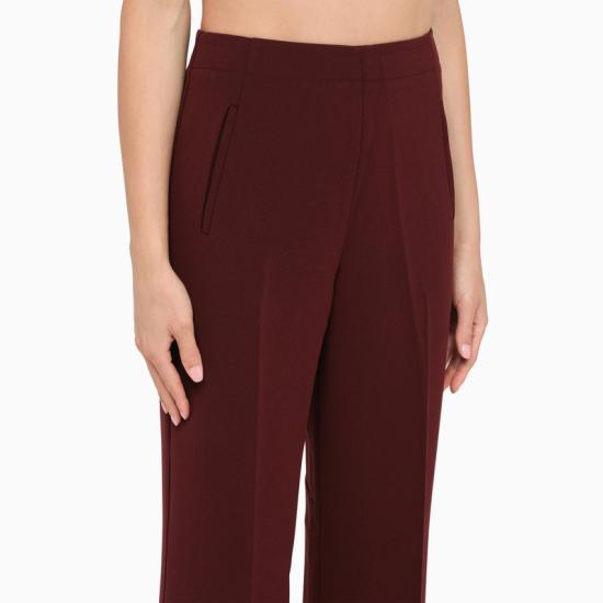  롤랑뮤레 스트레이트 팬츠 RM PF23 102P BUVI MA BURGUNDY - ROLAND MOURET