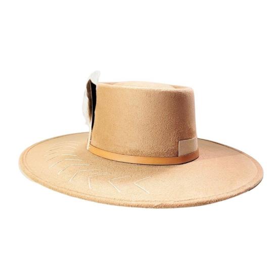  PETRA SAVAGE 모자 페트라 새비지 스펙서 볼레로  카멜 - OTHER BRANDS