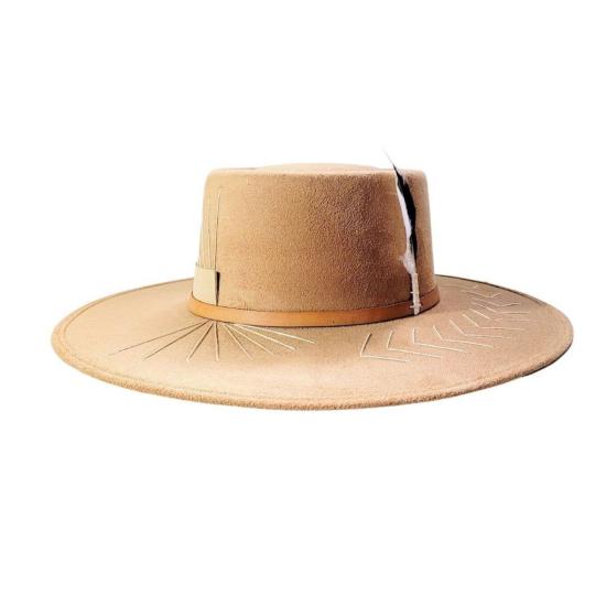  PETRA SAVAGE 모자 페트라 새비지 스펙서 볼레로  카멜 - OTHER BRANDS