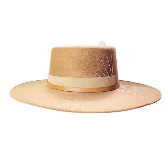  PETRA SAVAGE 모자 페트라 새비지 스펙서 볼레로  카멜 - OTHER BRANDS