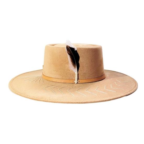  PETRA SAVAGE 모자 페트라 새비지 스펙서 볼레로  카멜 - OTHER BRANDS