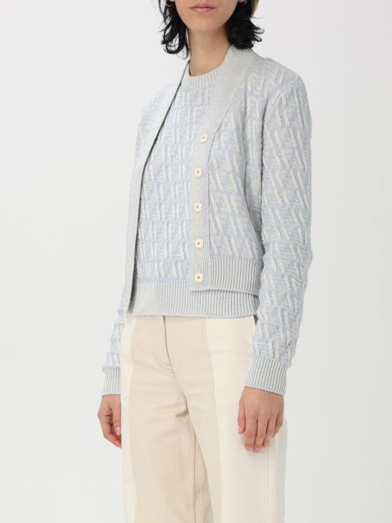 25SS 펜디 가디건 FZE504ATPL F1R0P Gnawed Blue - FENDI