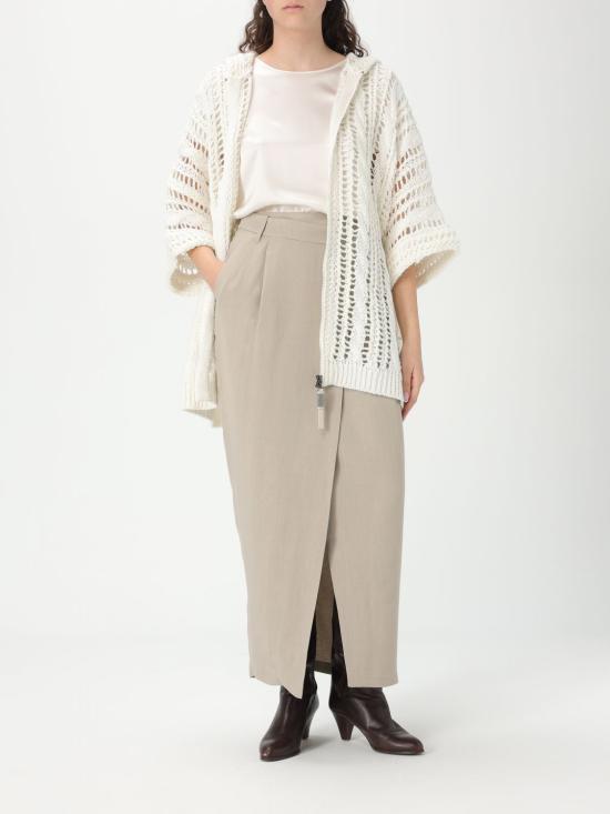 25SS 브루넬로 쿠치넬리 스커트 MH126G3814 C3095 Beige - BRUNELLO CUCINELLI