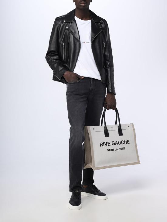 25FW 생로랑 리브 고쉬 티셔츠 464572YB2DQ 9000 White - SAINT LAURENT