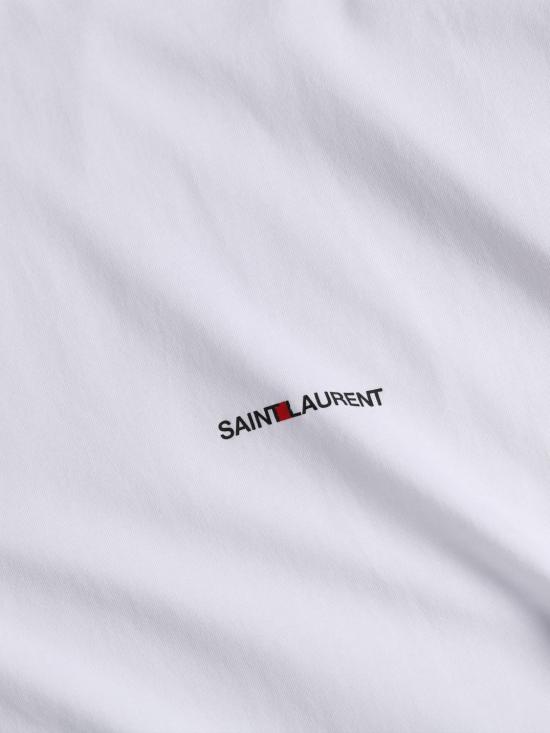 25FW 생로랑 리브 고쉬 티셔츠 464572YB2DQ 9000 White - SAINT LAURENT