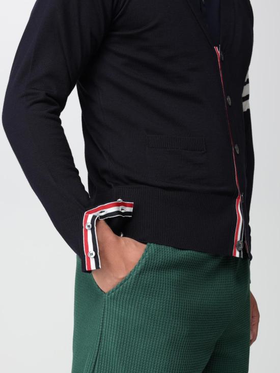 25FW 톰브라운 스웨터 MKC002AY1014 415 Navy - THOM BROWNE