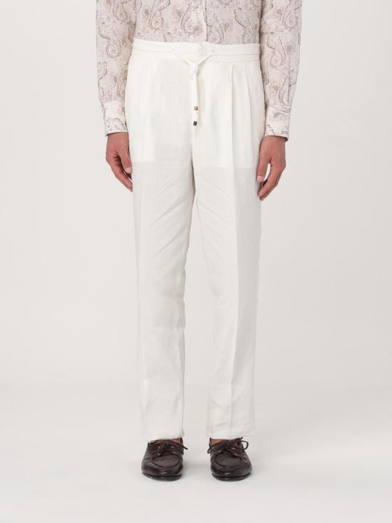 25SS 브루넬로 쿠치넬리 팬츠 M236PE1710 C2200 White