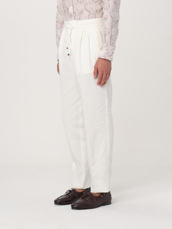 25SS 브루넬로 쿠치넬리 팬츠 M236PE1710 C2200 White - BRUNELLO CUCINELLI