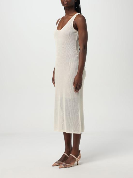 25SS 펜디 롱 원피스 FZDD30ATPQ F08QQ White - FENDI