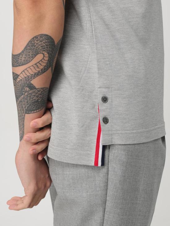 25FW 톰브라운 폴로 티셔츠 MJP022A01455 055 Grey - THOM BROWNE