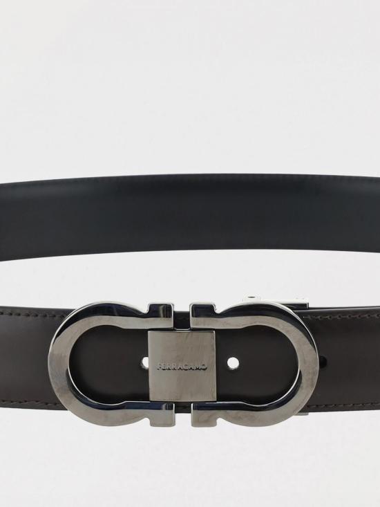 26SS 살바토레 페라가모 가죽 벨트 670326 770943 003 Violet - SALVATORE FERRAGAMO