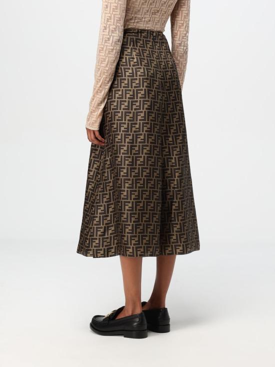25SS 펜디 스커트 FQ7601A8G3 F1440 Mud - FENDI