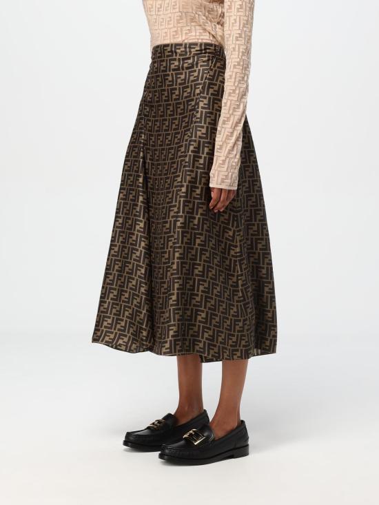 25SS 펜디 스커트 FQ7601A8G3 F1440 Mud - FENDI