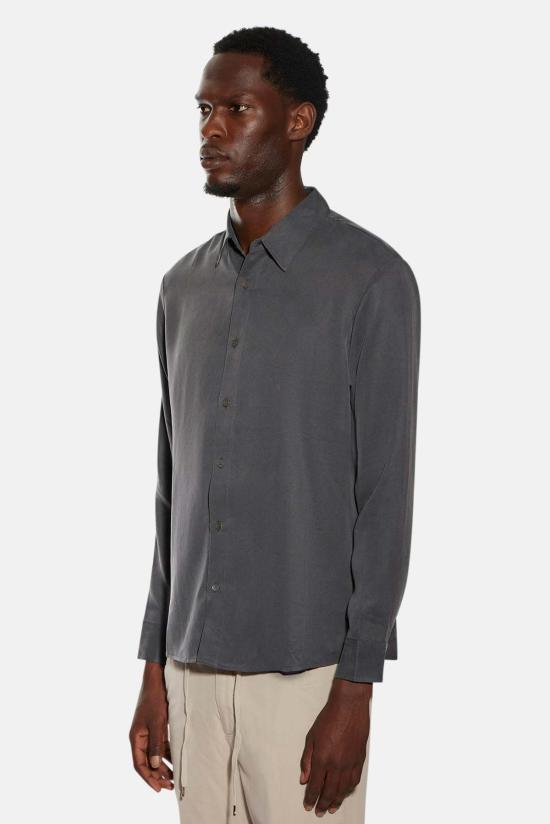  Blue&Cream 긴팔 셔츠 블루&크림 레이놀드 스웨이드 필 버튼업 - BLUE&CREAM