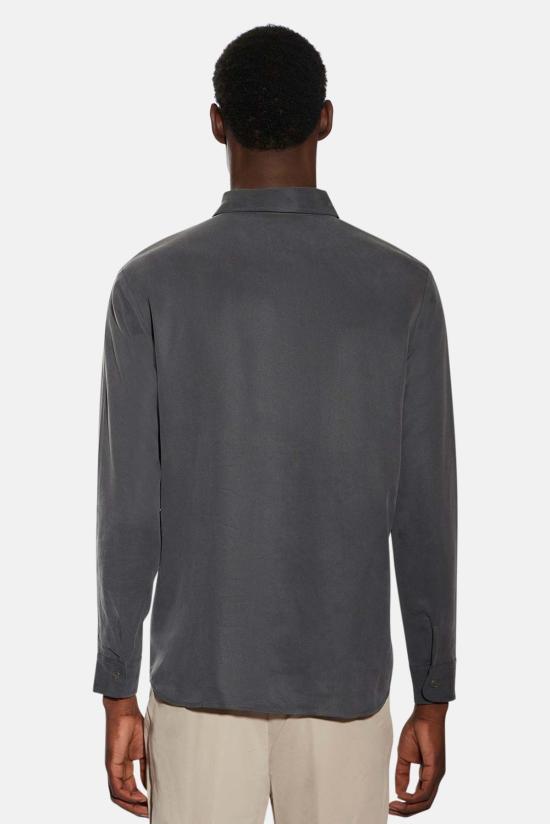  Blue&Cream 긴팔 셔츠 블루&크림 레이놀드 스웨이드 필 버튼업 - BLUE&CREAM