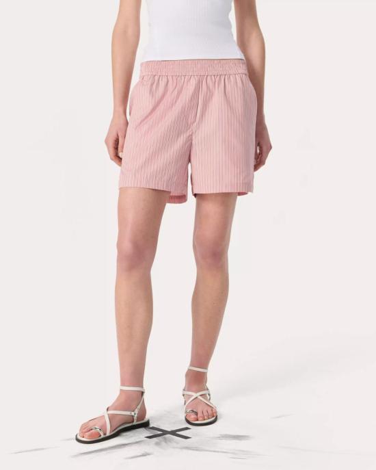  랙앤본 숏팬츠 래그앤본 에마 스트라이프 팝린 반바지 블러쉬 스트라이프 - RAG & BONE