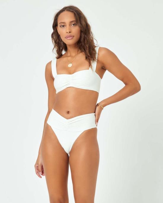  엘스페이스 비키니 수영복 LSpace Marlee 비키니 탑 크림 - L SPACE