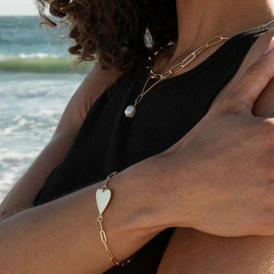  탯치 팔찌 Thatch Amaya 하트 브레이슬릿 14K 골드 도금 - THATCH