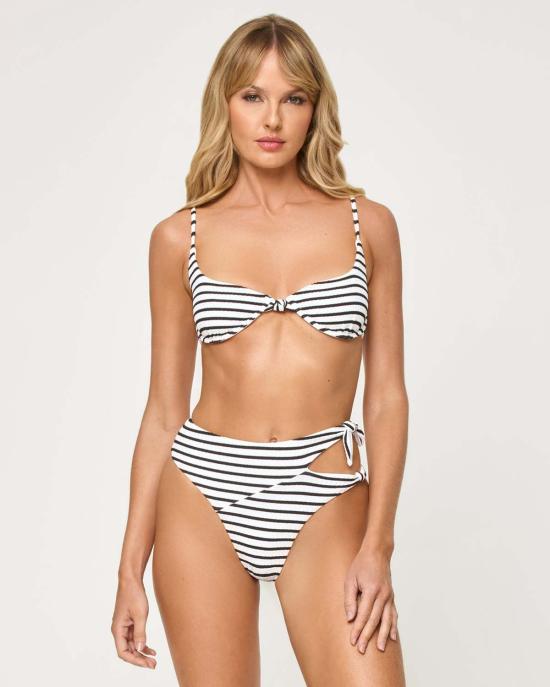  엘스페이스 비키니 수영복 LSpace Jack 비키니 바텀 세일 어롱 스트라이프 - L SPACE