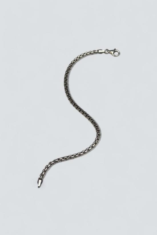  빈티지 팔찌 어셈블리 뉴욕 박스 체인 브레이슬릿 스털링 실버 - VINTAGE