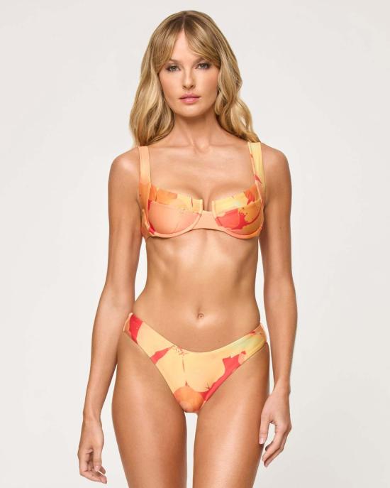  엘스페이스 비키니 수영복 LSpace 코스트 투 코스트 비키니 탑 네이티브 포피 - L SPACE