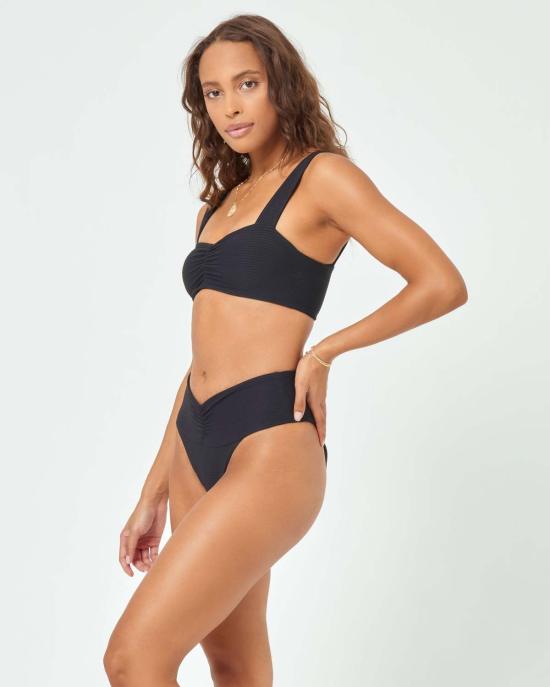  엘스페이스 비키니 수영복 LSpace Marlee 비키니 탑 블랙 - L SPACE