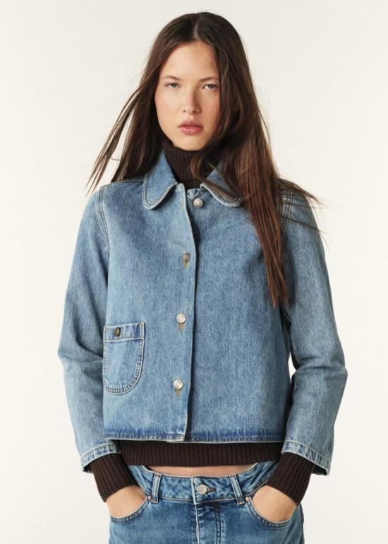  바쉬 데님 자켓 바앤쉬 타이니 재킷 블루진