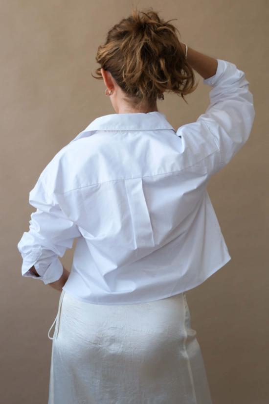  soldout.nyc 탑 품절.NYC 크롭 에브리씽 셔츠 화이트 - OTHER BRANDS