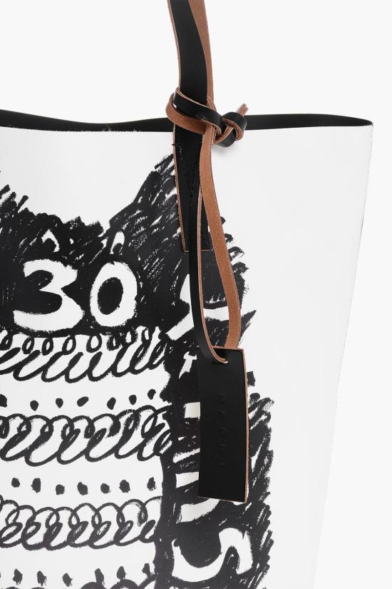  마르니 트리베카 토트백 SHMQ0037A5P8092 00N99 Black White - MARNI