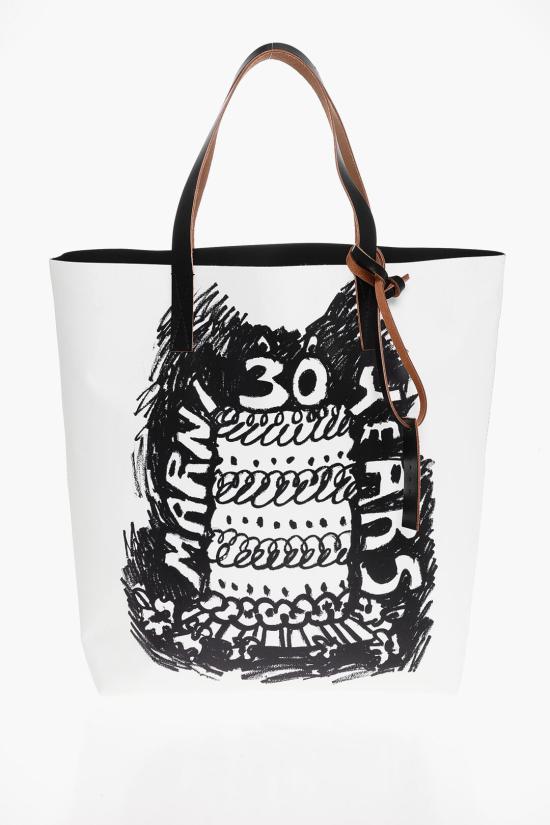  마르니 트리베카 토트백 SHMQ0037A5P8092 00N99 Black White