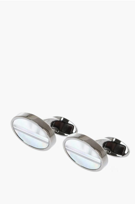  꼬르넬리아니 커프스 링크/타이 홀더 77TG32 6120543 001 White