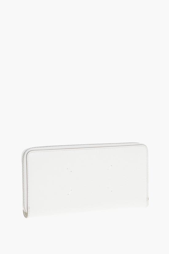  마르지엘라 4스티치 집어라운드 장지갑 S56UI0110 P0399 T1003 White - MAISON MARGIELA
