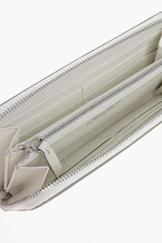  마르지엘라 4스티치 집어라운드 장지갑 S56UI0110 P0399 T1003 White - MAISON MARGIELA