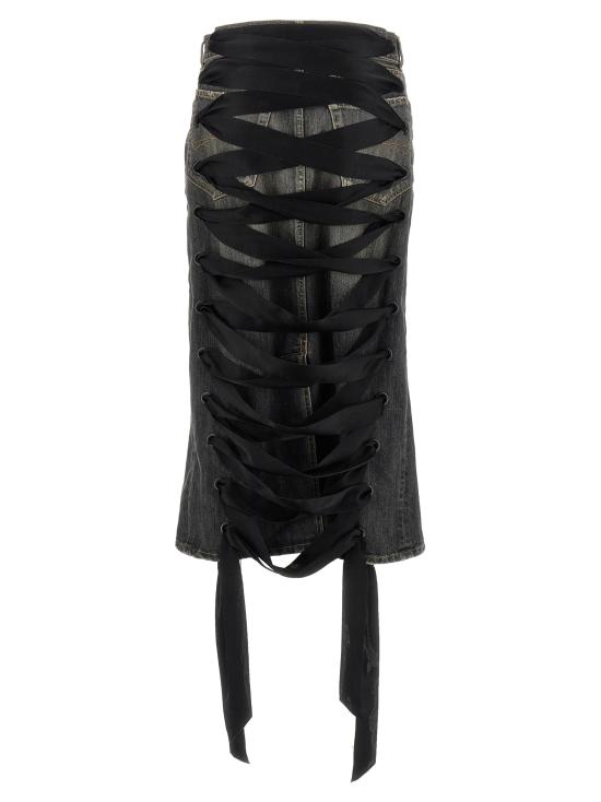 25SS 발렌시아가 미디 스커트 831713TSW671441 Gray - BALENCIAGA