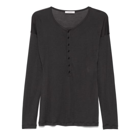 25SS 르메르 긴팔 티셔츠 TO1338 LJ1011 BK980 GREY