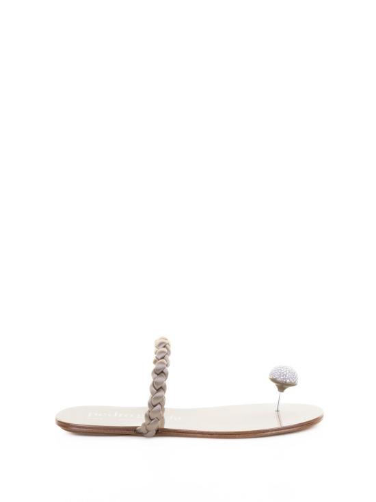 25SS 페드로 가르시아 샌들 PIPA 02 SATINPYRITE SILVER CRYSTAL Silver